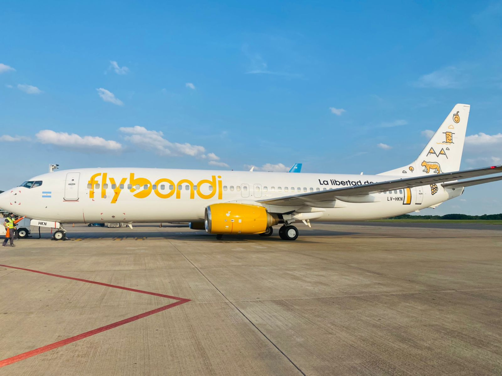 San Juan recibe hoy el primer vuelo de la low cost Flybondi