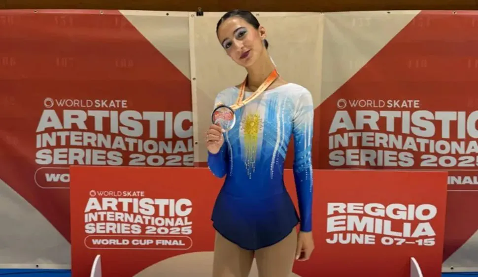 La sanjuanina Sara Toia fue subcampeona en el Mundial de Patinaje