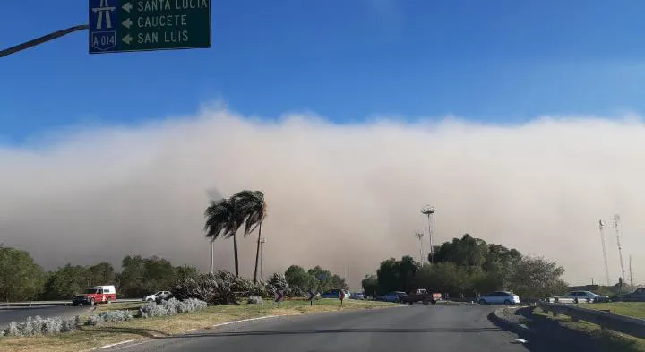 Alerta amarilla por viento Zonda fortísimo para este jueves en San Juan